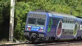 Z5600 et Z20500  Départ de la gare de Savigny sur Orge sur la ligne C du RER [upl. by Oglesby]