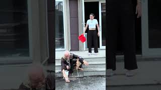 Shocking Video Girl Throws Water on Injured Homeless Man kindnessman homeless kindness viral [upl. by Tallulah]