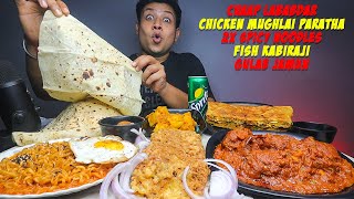 Cheesiest 2X Spicy Noodles Chaap Lababdaar Chicken Mughlai Paratha Fish Kabiraji with Rumali Roti [upl. by Bullen]