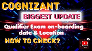 COGNIZANT BIGGEST UPDATE  COGNIZANT INTERNSHIP ONBOARDING Date amp Location  How to Check [upl. by Mitman581]