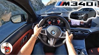 The 2023 BMW M340i Adds Tech but Thankfully Leaves the Dynamics Alone POV First Drive [upl. by Leahey]