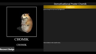 How to get Demotivational Poster Chomik Find the Chomiks [upl. by Einwahs]