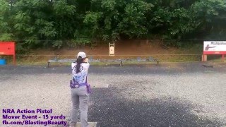 NRA Action Pistol  15yd Mover Event [upl. by Ries]