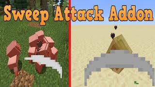 Minecraft Bedrock Edition Sweep Attack AddonMOD Download [upl. by Eachern]