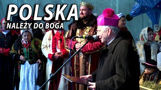 Abp Marek Jędraszewski na koniec Orszaku Trzech Króli Polska należy do Boga [upl. by Nauqet]