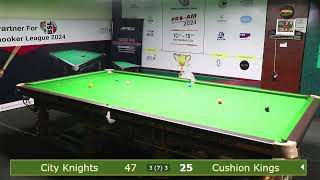 City Knights vs Cushion Kings Bengal Snooker League 2024 [upl. by Ebberta]