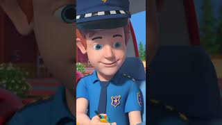 Ruedas Del Coche De Policía Canciones Infantiles Shorts Reels Funny Cartoon Music [upl. by Adnesor892]