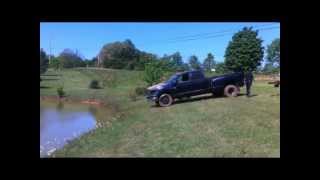 Towing Fail Truck Into Pond [upl. by Introc]