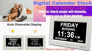 Digital Calendar Alarm Day Clock Unbox it Wednesday [upl. by Anelrad]