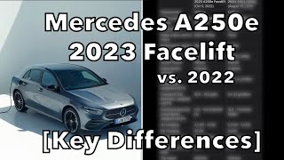 Mercedes A250e Plugin Hybrid 2023 Facelift vs 2022 Key Differences [upl. by Crichton]