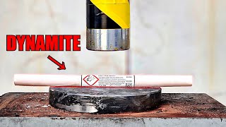 Crushing Dynamite With Hydraulic Press [upl. by Orravan]