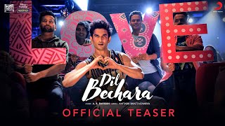 Dil Bechara Title Track  Official Teaser  Sushant Singh Rajput  Sanjana Sanghi  AR Rahman [upl. by Sherrard]