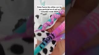 uñas acrilicas puntas extremas  con estas participé en el nail art Colombia moda x maracol [upl. by Attekahs]