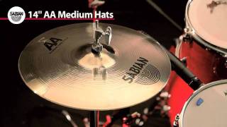 Sabian 14quot AA Medium Hats Hihat Cymbal Sound Demo [upl. by Agate]