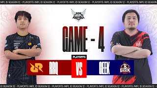 Game  4 RRQ vs GEEK FAM  MPL S12 [upl. by Sibyls744]