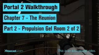 Portal 2 Walkthrough  Chapter 7  Part 2 Propulsion Gel Room 2 of 2 [upl. by Horatius]