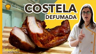 COSTELA DE PORCO DEFUMADA  COMO FAZER COSTELA NO DEFUMADOR  CHARCUTARIA SAL DE CURA [upl. by Cailean]