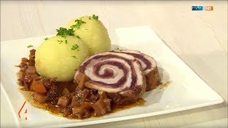 Rezept Gefüllter Schweinebraten mit Schwarzbiersauce  Kochen mit Christian Henze  MDR um 4  MDR [upl. by Fenner]