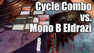 MtG  Cycle Kombo vs Mono B Eldrazi Standard Gameplay Deutsch [upl. by Tnecnev]