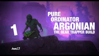 Skyrim Pure Ordinator Argonian Bear Trapper Build Part 1 [upl. by Skantze]