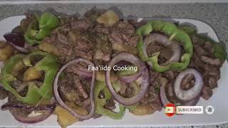 Classic Beef Stew Recipe For Dinner Somali Beef👌مقلقل اللحم الذ فطور في العيد قلاية لحم بالبصل [upl. by Va650]