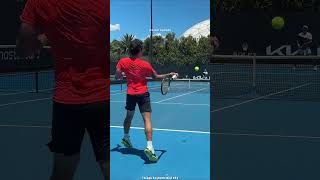 Now this is how you hit a forehand 😱  Clean forehands from Federer lookalike Thiago Seyboth Wild 🥶 [upl. by Bennink]