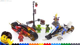 LEGO Ninjago Legacy Kais Blade Cycle amp Zanes Snowmobile review 70667 [upl. by Docilla]