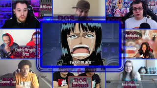 Robin quot I WANT TO LIVE  Luffy declares war  Anime Reaction Mashup [upl. by Ieso]