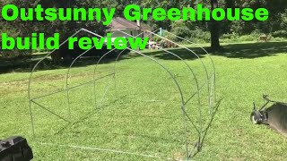 OutSunny Greenhouse build review Part 1 [upl. by Castorina]