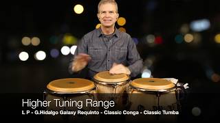 Conga Tuning Ranges Medium and Higher Tuning Range with Moperc congas amp LP congas [upl. by Assyral]