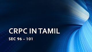 CRPC in Tamil Part 14 [upl. by Alsi]