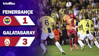 Fenerbahçe 13 Galatasaray I Maç Özeti I Trendyol Süper Ligin 6Hafta Maçı galatasaray fenerbahçe [upl. by Zak]