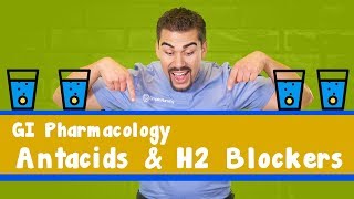 GI pharmacology Antacids amp H2 blockers [upl. by Liddle]