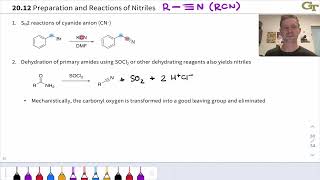 Preparations and Reactions of Amides and Nitriles [upl. by Ueik]