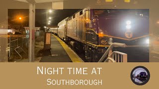 Railfanning at Southborough during Night time [upl. by Ebenezer]