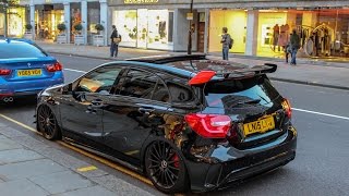 Mercedes A45 AMG wiPE Exhaust Acceleration Air Lift amp Revs [upl. by Nyrat]