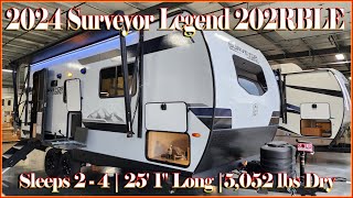 NEW 2024 Surveyor Legend 202RBLE Travel Trailer Review Tour at Couchs RV Nation rvlife [upl. by Zaria]