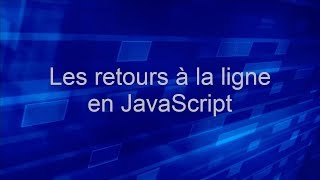 Les retours à la ligne en JavaScript sur un textarea  Tutoriel JavaScript [upl. by Neddra]