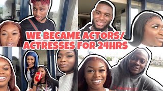 WE BECAME ACTORSACTRESSES FOR 24HRS DARKOO’s SHOW BTS VLOG [upl. by Pergrim]