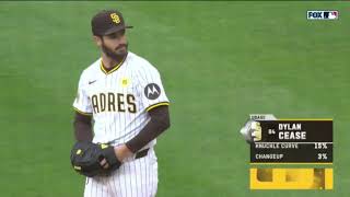 Dylan Cease first Padres start strikeout highlights vs Giants 33024 [upl. by Adnertal23]