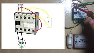 contatora para testes de motor pequeno monofásico  ORebobinadorcom [upl. by Shimkus526]