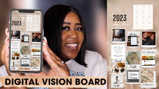 Make The Perfect Vision Board That Will CHANGE YOUR LIFE  Digital Vision Board For Your Phone [upl. by Anahsek735]