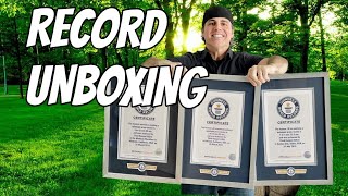 UNBOXING of OFFICIAL Guinness World Records Certificate for Pushing Quintuplets in a Half Marathon [upl. by Eidassac]