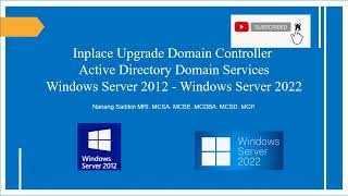 Inplace Upgrade Domain Controller DC Active Directory Domain Services ADDS Windows Server 2012 2022 [upl. by Seagraves911]