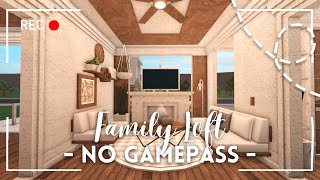 roblox bloxburg  🌴 no gamepass minimalist family loft ꒰ build amp tour ꒱  itapixca builds [upl. by Aizan651]