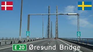 Denmark to Sweden E20 Øresund Bridge [upl. by Eikceb]