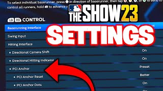 Best Settings for MLB The Show 23 [upl. by Armanda834]