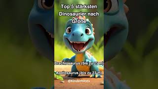 Top 5 stärksten Dinosaurier nach Größe KinderHitsTV [upl. by Lerad]