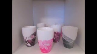 Caneca decorada com esmalte [upl. by Zanahs]