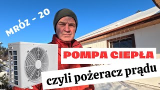 Pompa ciepła przy minus 20 czy dała radę i ile zużyła prądu [upl. by Garret]